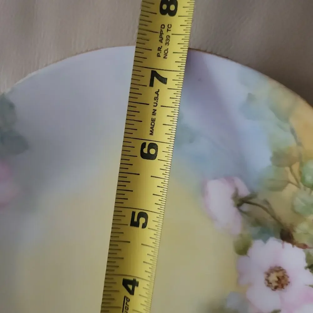 Antique Tressemann & Vogt marked T & V Limoges France‎ Plate Floral Stamped Mark